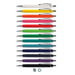 Centurion Soft-Touch Pen - A collection of Centurion Soft-Touch Pens in various colours, featuring a silver clip and accent.