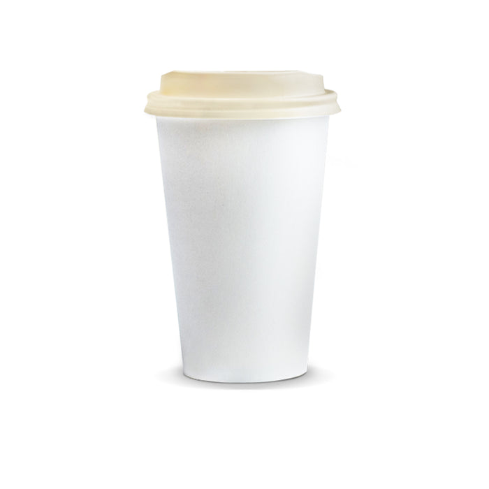 Compostable Paper Coffee Cup with Lid - 350ml - Custom Promotional Product