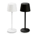 Ember Rechargeable Table Lamp - Rechargeable table lamps in white and black, featuring a simple, modern design with a round base.
