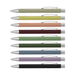 Omega Fashion Notebook and Pen Gift Set - A collection of ten stylish pens in various muted colours with silver accents and clip mechanisms.