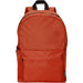 Byron 14" GRS Recycled City Laptop Backpack 16L - An orange backpack with a simple design, featuring a front pocket and adjustable straps. It has a logo on the side.