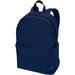 Byron 14" GRS Recycled City Laptop Backpack 16L - A navy blue laptop backpack with a front pocket and adjustable straps. It features a logo on the side.