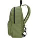 Byron 14" GRS Recycled City Laptop Backpack 16L - A green laptop backpack with a zipped compartment and adjustable straps, featuring side pockets and a logo.
