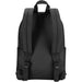 Byron 14" GRS Recycled City Laptop Backpack 16L - A black laptop backpack with adjustable straps and side pockets, featuring a logo on the front.
