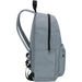 Byron 14" GRS Recycled City Laptop Backpack 16L - A grey laptop backpack featuring adjustable straps and side pockets. It has a main zippered compartment and a logo.