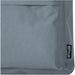 Byron 14" GRS Recycled City Laptop Backpack 16L - A grey fabric section of a laptop backpack featuring a logo and a textured surface.