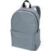 Byron 14" GRS Recycled City Laptop Backpack 16L - A grey laptop backpack with a main compartment and front pocket, featuring a logo on one side.