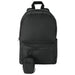 Byron Clip & Go GRS Recycled Small Pouch 0.2L - A black backpack with a front pocket and a small pouch attached via a keyring. It features a branding logo.