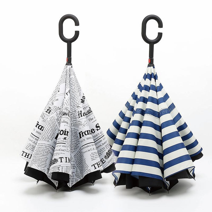 Full Colour Reversible Folding Umbrellas - Custom Promotional Product