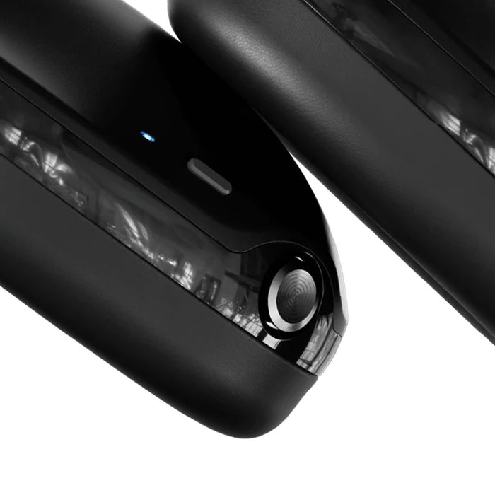Skullcandy Hesh 360 Headphones - Black Skullcandy Hesh 360 Headphones are shown from an angled view, featuring a sleek design and a glossy finish.