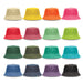 Bondi Washed Bucket Hat - A collection of Bondi Washed Bucket Hats in various colours, including yellow, orange, pink, green, and blue.