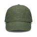 Vintage Washed Cap - A vintage washed cap in olive green with a curved brim and a logo on the front.