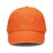 Vintage Washed Cap - An orange vintage washed cap featuring a rounded crown and a curved brim. Includes a logo on the front.