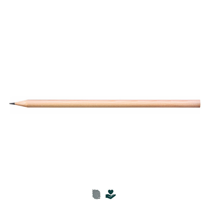 Staedtler Graphite Pencil 175mm Round Barrel - A wooden graphite pencil with a round barrel and a pointed tip, featuring branding.