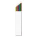 Staedtler Colouring Pencil Set of 6 - A colouring pencil set of six, featuring yellow, red, blue, green, black, and brown pencils, in a white box with a logo.