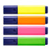 Staedtler Textsurfer Classic Highlighter - Four highlighters in yellow, orange, pink, and green, each with a blue cap and logo.
