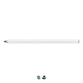 Staedtler Carpenters Pencil - A carpenter's pencil in white with a sharpened point, featuring a simple design and branding.