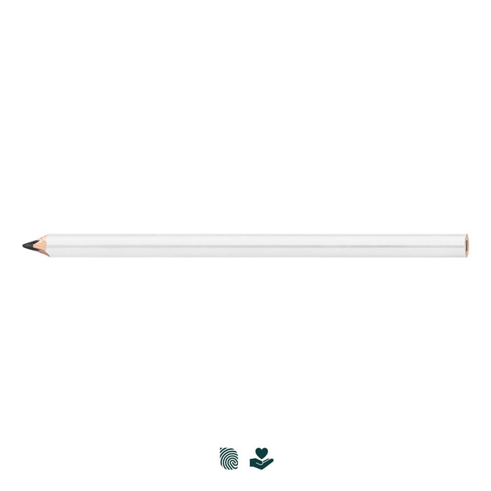 Staedtler Carpenters Pencil - A carpenter's pencil in white with a sharpened point, featuring a simple design and branding.
