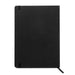 A4 Daily Diary - 2027 - A black A4 diary with a smooth cover and ribbon bookmark, featuring elastic closure and a logo.