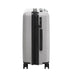 Kadi Carry-On Suitcase - Leisure - A grey carry-on suitcase with a smooth finish, featuring black accents and wheels for mobility.