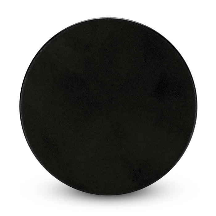 Multi-Functional Magnetic Badge - A black circular badge with a smooth surface and a magnetic backing. It features a logo on one side.