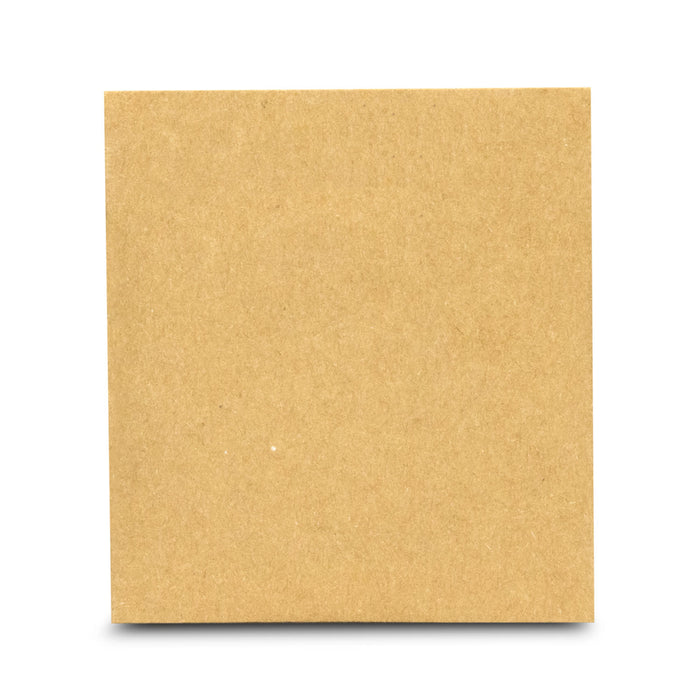 Multi-Functional Magnetic Badge - A square, plain brown cardboard sheet with a textured surface.