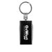 Multi-Tool Keyring - A black multi-tool keyring with a silver keyring attachment and a branding logo.