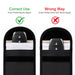 PU Faraday Signal Blocking Pouch - A black PU Faraday signal blocking pouch with an inner pocket for blocking signals, featuring a key fob.