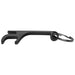 Aluminium Bottle / Can Opener - A black aluminum bottle and can opener with a keyring attachment. It features a sleek, minimalist design.