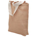 Enviro Shopper - A reusable grocery bag in natural jute with white handles and a simple design, featuring a logo.