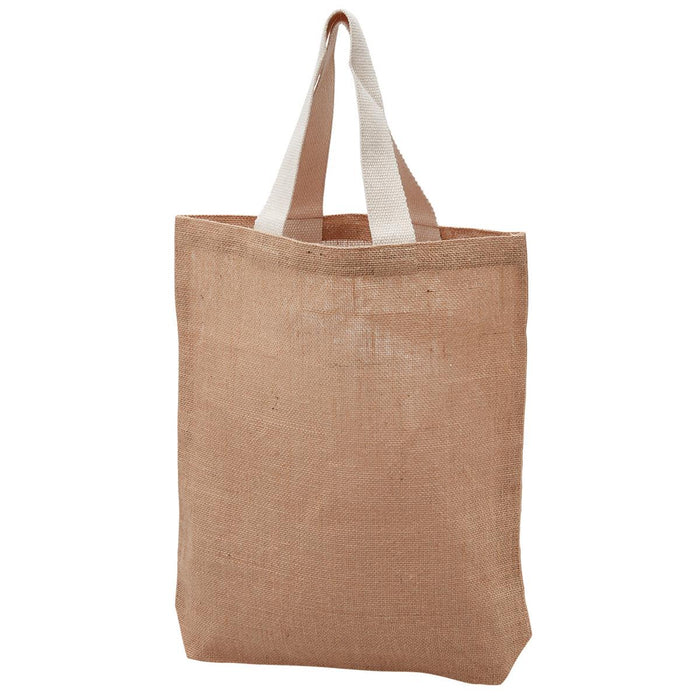 Enviro Shopper - A brown reusable grocery bag with white handles, featuring a logo on the front.