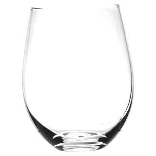 Single Stemless Wine Glass 450ml - A clear, stemless wine glass with a capacity of 450ml, featuring a smooth, elegant design.