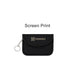 Faraday RFID Blocking Key Pouch - A black RFID blocking key pouch with a chain keyring and a logo on the front.