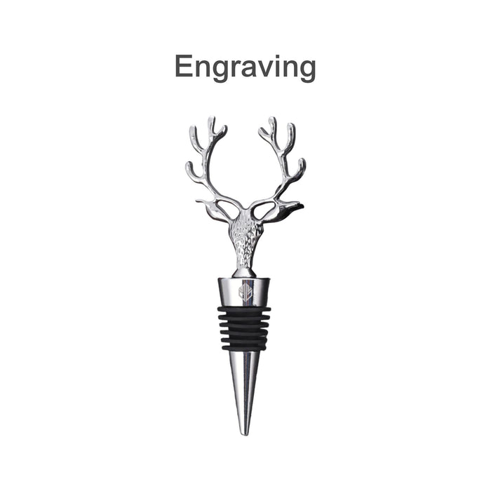 Deer Head Sealed Wine Stopper - Custom Promotional Product