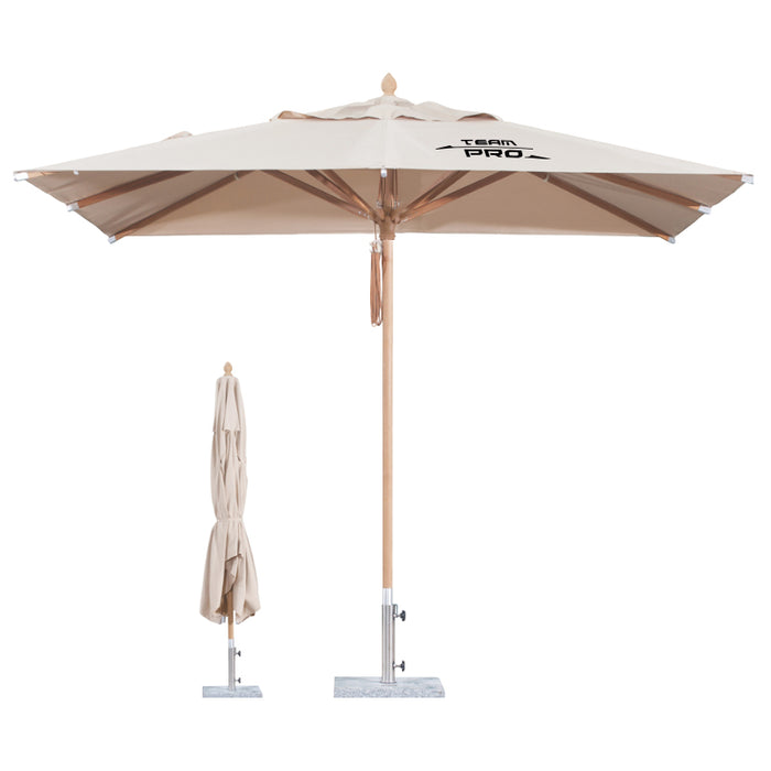 3x3m Wind-resistant Square Stock Colour Outdoor Umbrella - Custom Promotional Product