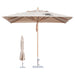 3x3m Wind-resistant Square Stock Colour Outdoor Umbrella - Custom Promotional Product