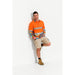 Trademutt Men's Fractal Orange Day/Night Hi Vis Workshirt - Custom Promotional Product