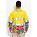 Trademutt Men's Fractal Yellow Day/Night Hi Vis Workshirt - Custom Promotional Product