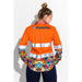 Trademutt Women's Fractal Orange Day/Night Hi Vis Workshirt - Custom Promotional Product