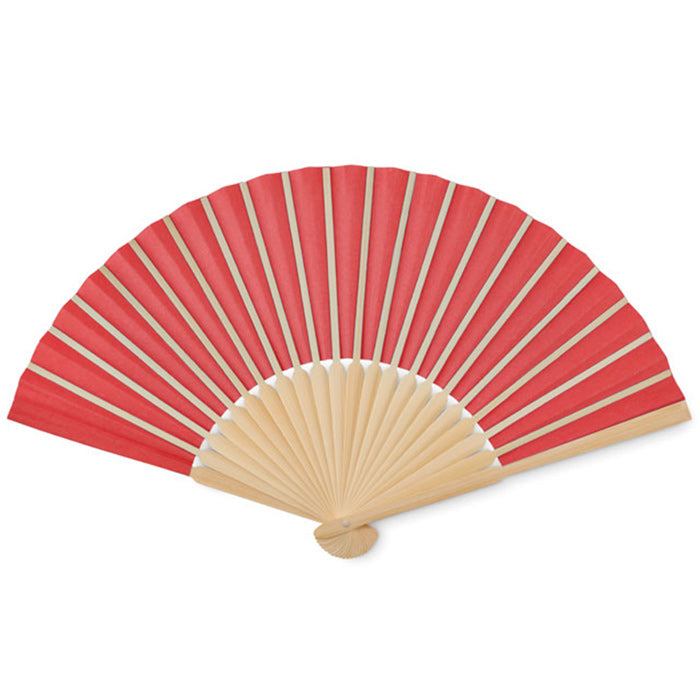 Bamboo Fabric Hand Fans - Custom Promotional Product