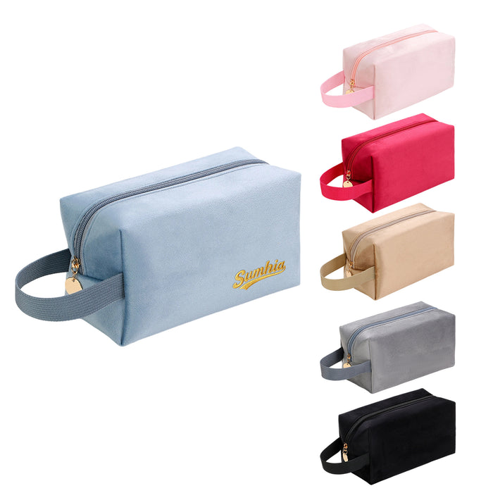Flannel Cosmetic Bag - Custom Promotional Product