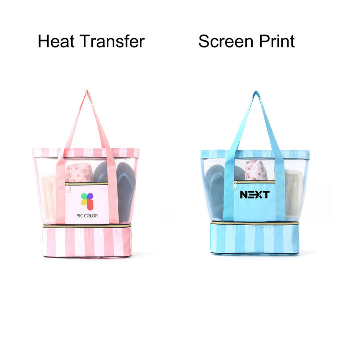 Mesh Beach Tote Bag - Custom Promotional Product