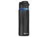 WaterH Boost Smart Bottle 24oz (710ml) - A drink bottle in matte black with a sleek design and a logo, featuring an LED indicator on the lid.