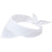 Heracles Bandana - A white bandana with a triangular shape, featuring a knot for fastening. It has a simple design and a plain appearance.
