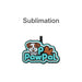 Custom Felt Hanging Tag - A custom felt hanging tag in blue, black, and brown featuring a cartoon dog and the text "PawPal."