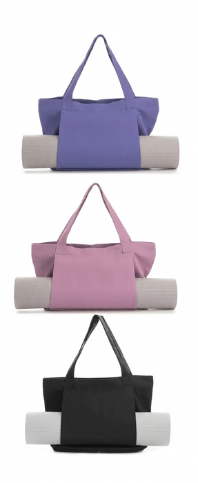 Premium Canvas Yoga Tote & Non-Slip Yoga Mat Set
