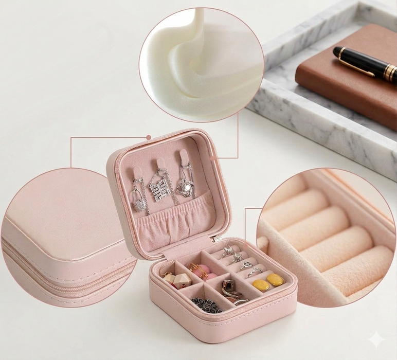 Wanderlust Compact Jewellery Organiser Case