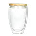 Easton Glass Cup w/ Bamboo Lid 355ml - Custom Promotional Product
