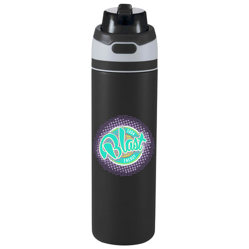 Elvin 900ml Recycled Stainless Flip Straw Bottle - Custom Promotional Product