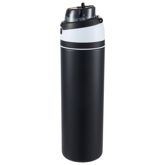 Elvin 900ml Recycled Stainless Flip Straw Bottle - Custom Promotional Product